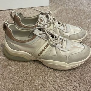 Cream Coach Sneakers